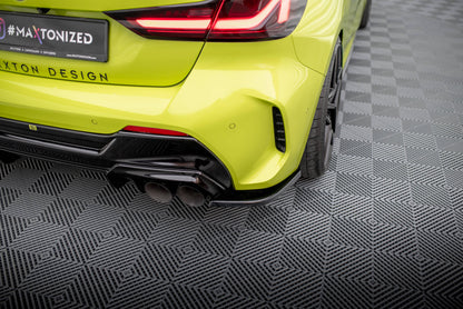 Maxton Heck Ansatz Flaps Diffusor V.1 für0 BMW 1er M-Paket / M135i F40 schwarz Hochglanz