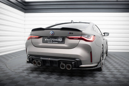 Maxton Spoiler CAP für 3D BMW M4 G82 / M440i G22 / 4 M-Paket G22 schwarz Hochglanz