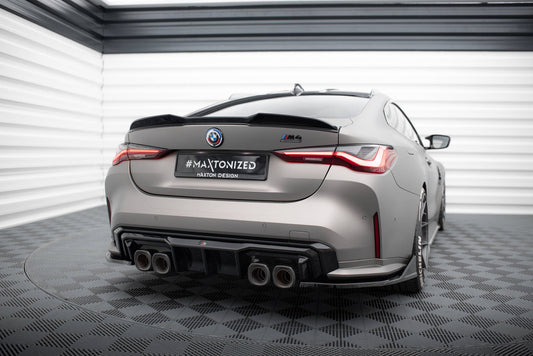Maxton Spoiler CAP für 3D BMW M4 G82 / M440i G22 / 4 M-Paket G22 schwarz Hochglanz