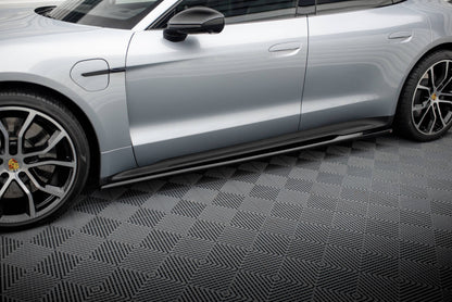 Maxton Seitenschweller Ansatz für Porsche Taycan Sport Design / Taycan 4 Sport Design / Taycan 4S Design / Taycan GTS Spor...