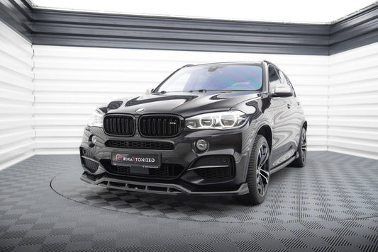 Maxton Front Ansatz V.3 für BMW X5 M-Paket F15 schwarz Hochglanz