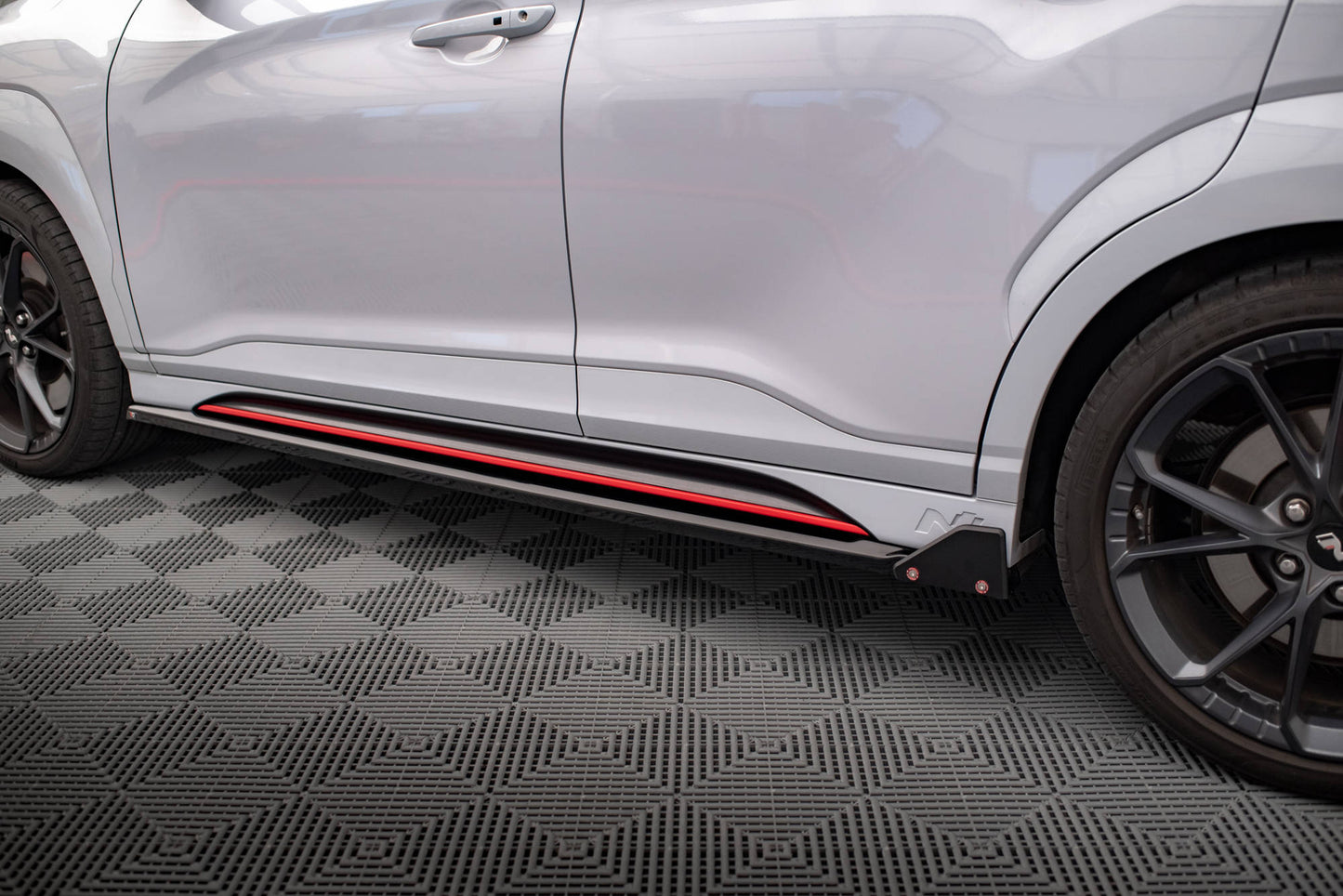 Maxton Seitenschweller Ansatz für V.1 für + Flaps Hyundai Kona N Mk1