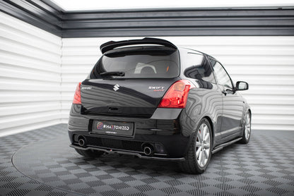 Maxton Spoiler CAP für Suzuki Swift Sport Mk4 schwarz Hochglanz