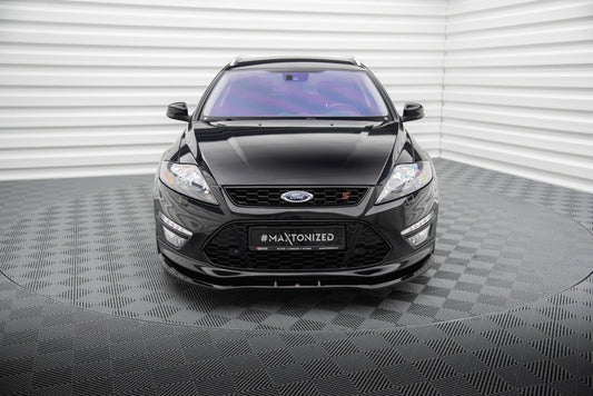 Maxton Front Ansatz V.1 für Ford Mondeo ST-Line Mk4 Facelift schwarz Hochglanz
