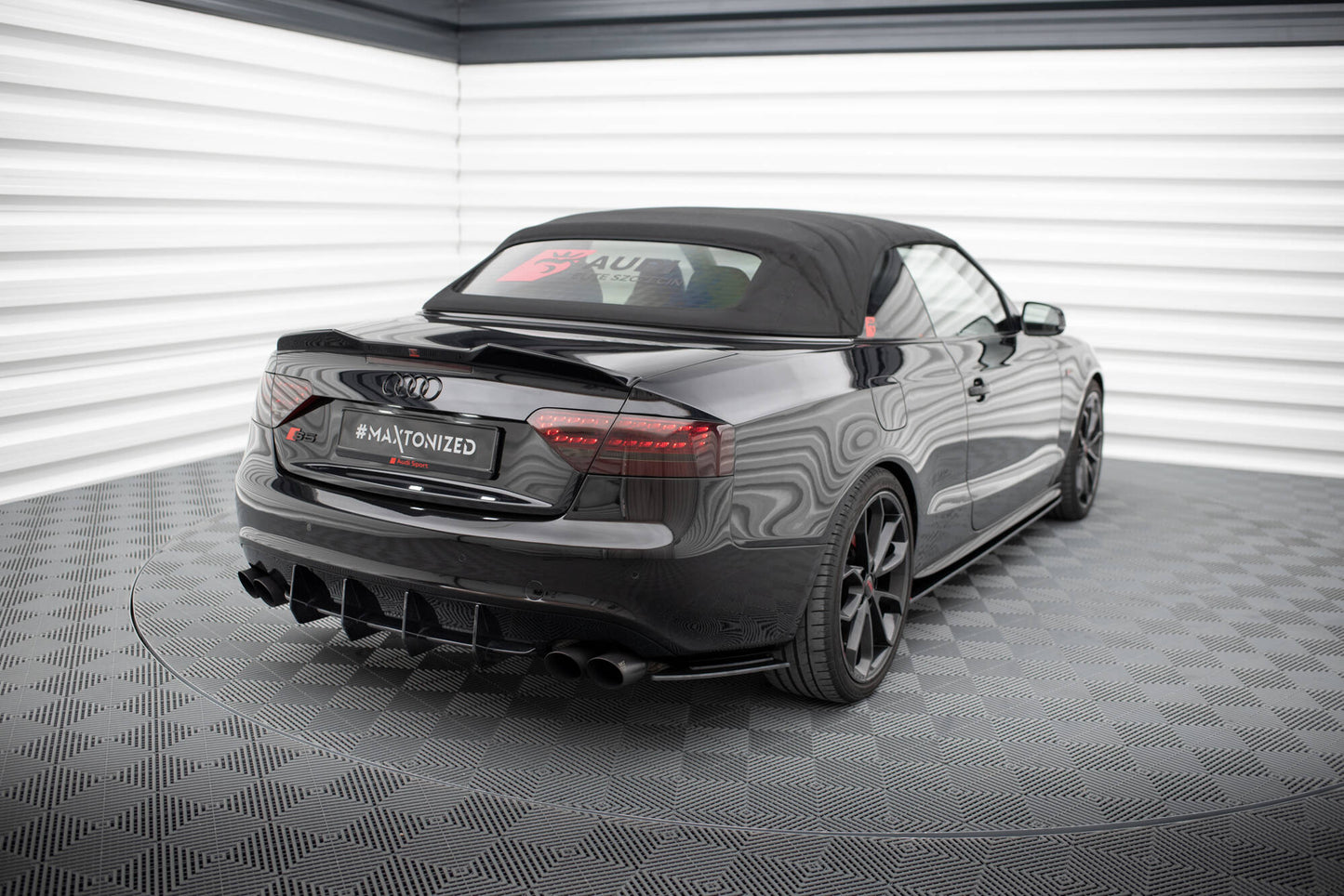 Maxton Street Pro Heck Ansatz Flaps Diffusor für Audi S5 / A5 S-Line Coupe / Cabriolet 8T