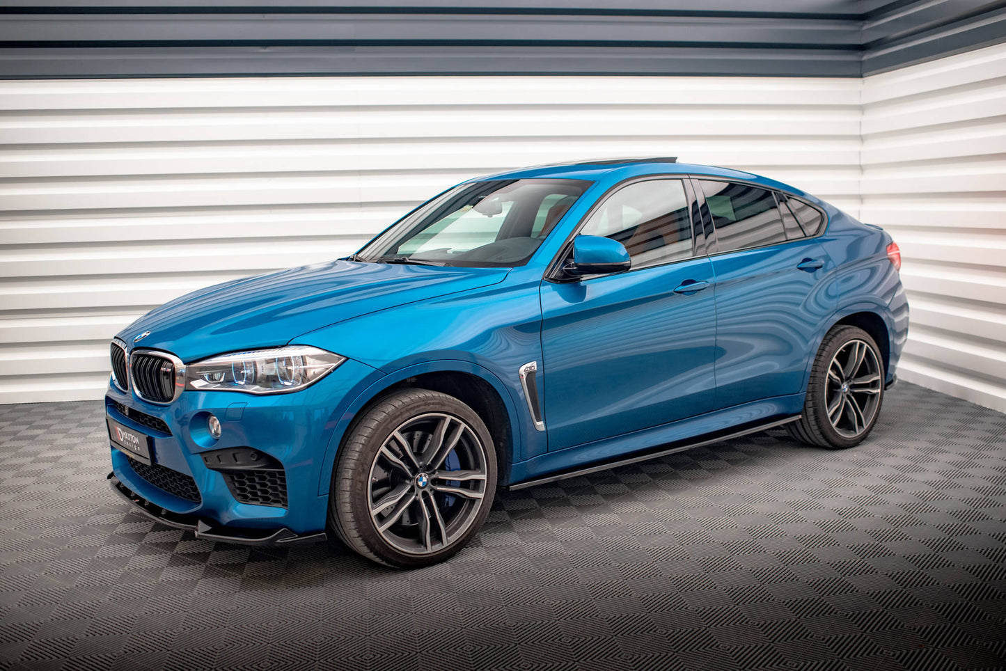 Maxton Seitenschweller Ansatz für BMW X6 M F86 schwarz Hochglanz