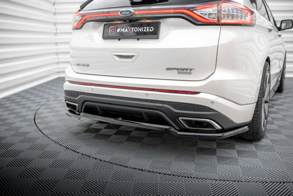 Maxton Mittlerer Diffusor Heck Ansatz DTM Look für Ford Edge Sport Mk2 schwarz Hochglanz