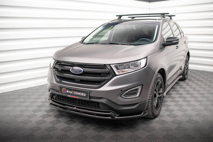 Maxton Front Ansatz für Ford Edge Mk2 schwarz Hochglanz