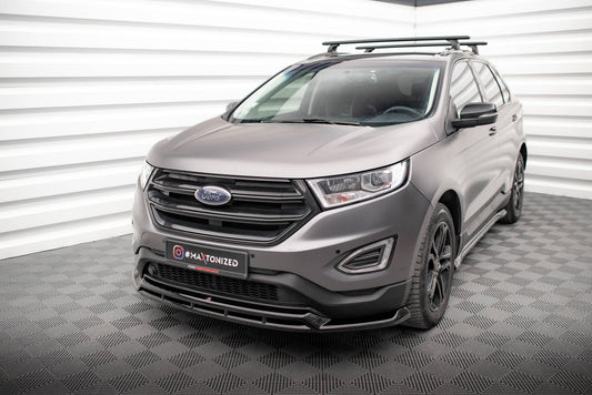 Maxton Front Ansatz für Ford Edge Mk2 schwarz Hochglanz