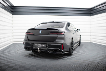 Maxton Mittlerer Diffusor Heck Ansatz DTM Look für BMW M760e G70 schwarz Hochglanz