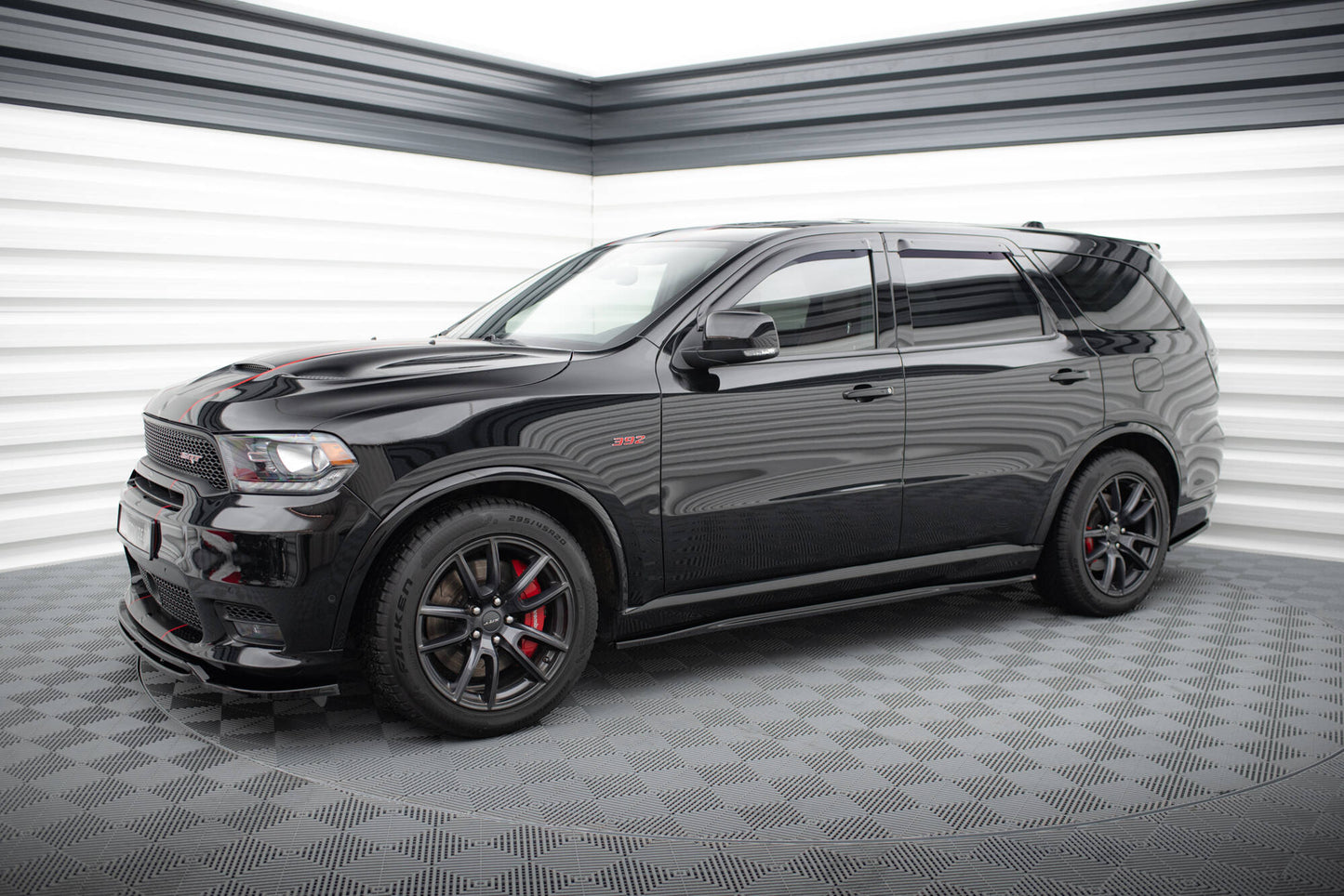 Maxton Seitenschweller Ansatz für Dodge Durango SRT Mk3  schwarz Hochglanz