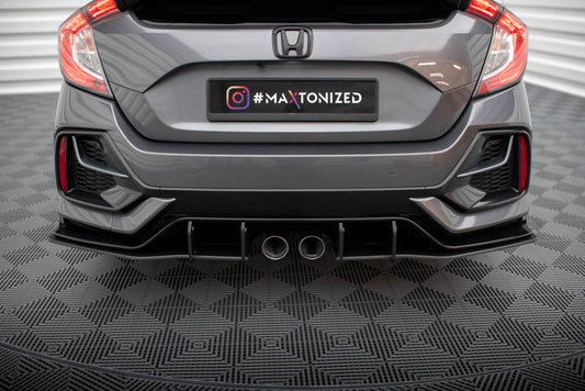 Maxton Street Pro Heck Ansatz Flaps Diffusor für Honda Civic Sport Mk 10 Facelift
