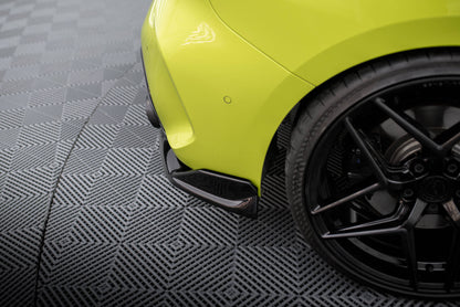 Maxton Heck Ansatz Flaps Diffusor für V.8 BMW 1er M-Paket / M135i F40 schwarz Hochglanz