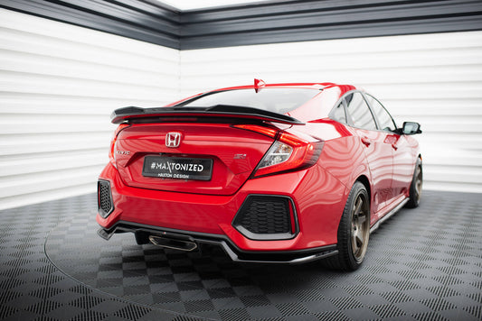 Maxton Spoiler CAP für 3D Honda Civic SI Mk10 schwarz Hochglanz