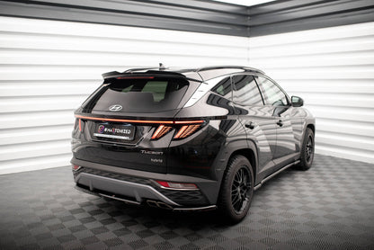 Maxton Heck Ansatz Flaps Diffusor für Hyundai Tucson Mk4 schwarz Hochglanz