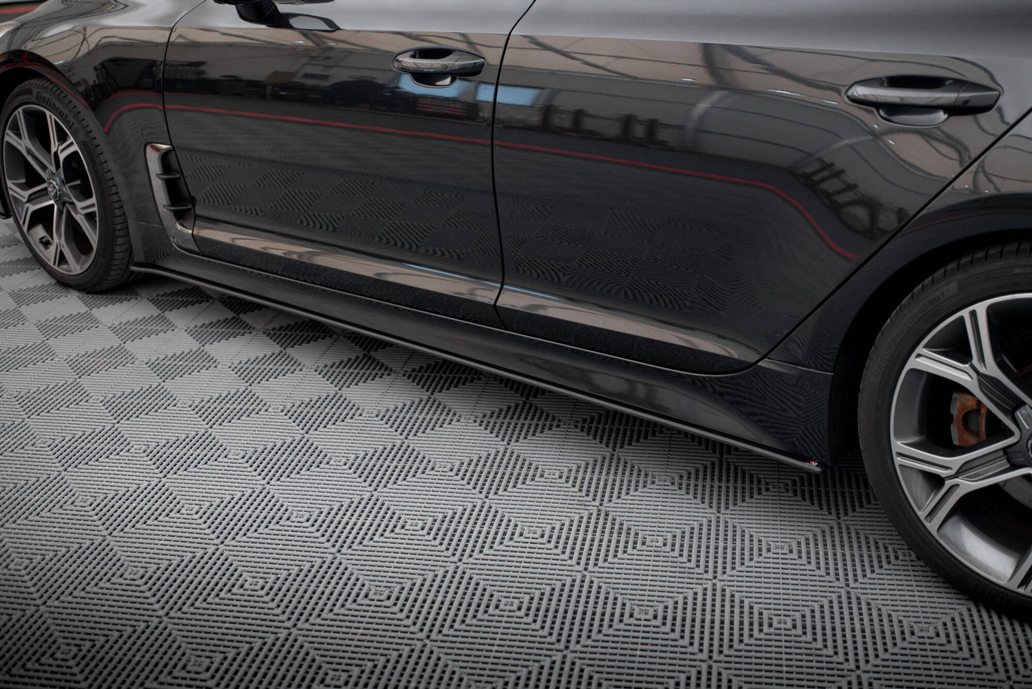 Maxton Street Pro Seitenschweller Ansatz für Kia Stinger GT / GT-Line / Standard Mk1