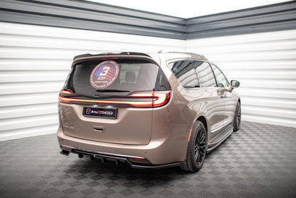 Maxton Mittlerer Diffusor Heck Ansatz DTM Look für Chrysler Pacifica Mk2 schwarz Hochglanz
