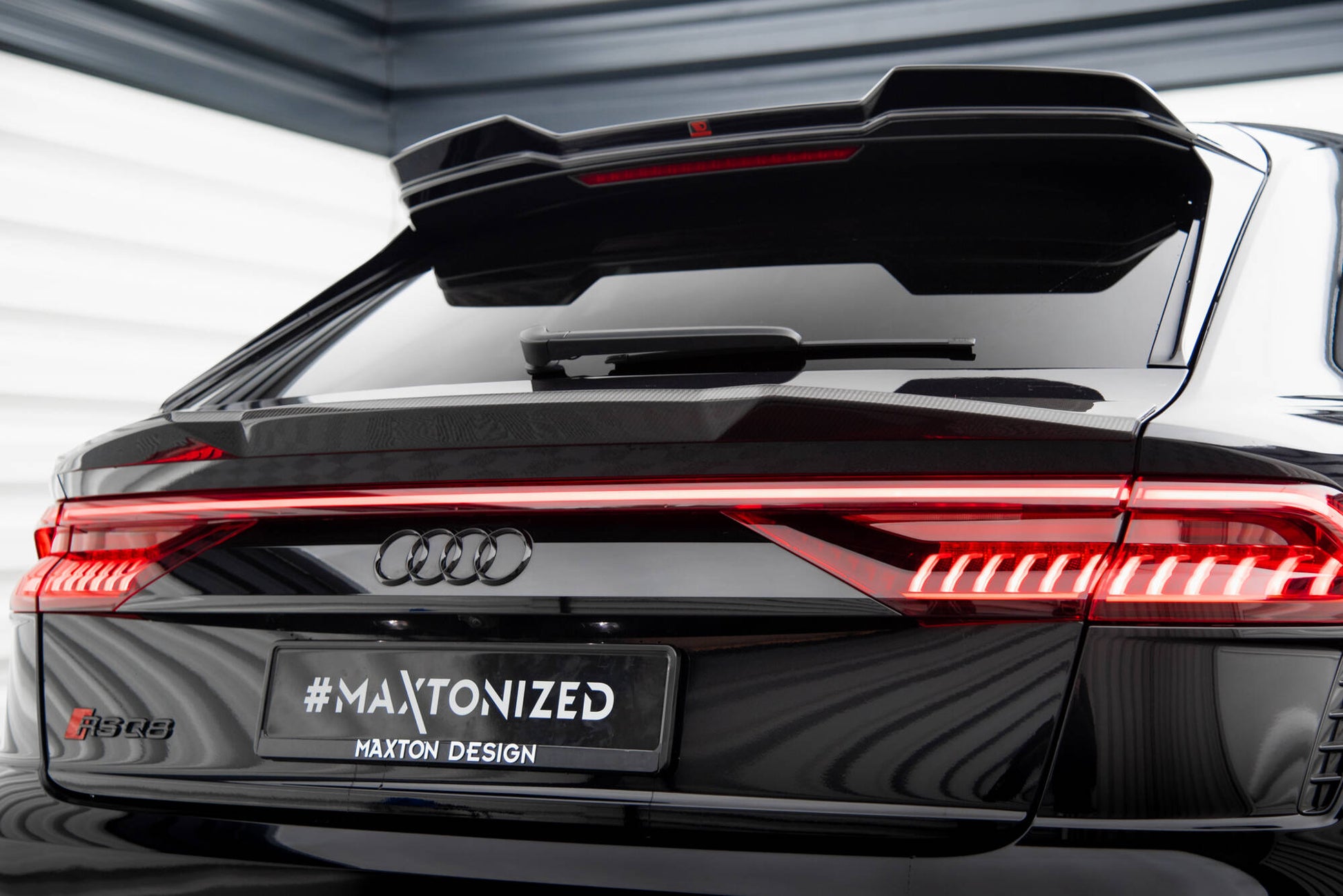 Maxton Set of Carbon Splitters Audi RSQ8 Mk1 schwarz matt