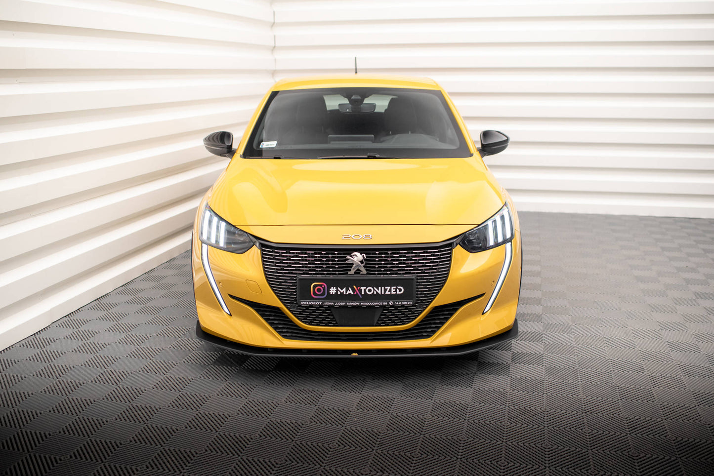 Maxton Street Pro Front Ansatz für für Peugeot 208 GT Mk2