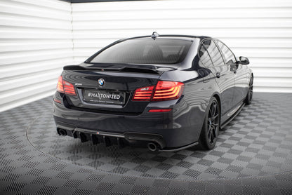 Maxton Spoiler CAP für 3D BMW 5er M-Paket F10 schwarz Hochglanz