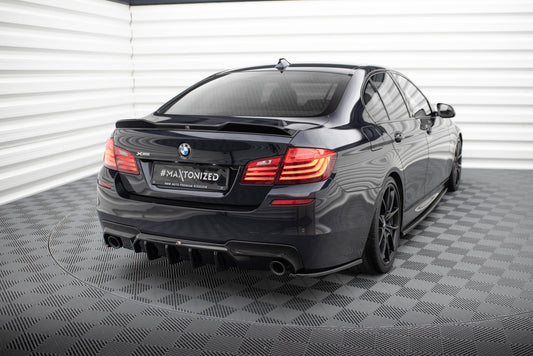 Maxton Spoiler CAP für 3D BMW 5er M-Paket F10 schwarz Hochglanz