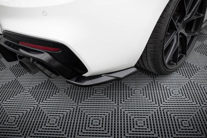 Maxton Heck Ansatz Flaps Diffusor V.5 für BMW 1er M-Paket / M140i F20 Facelift  schwarz Hochglanz