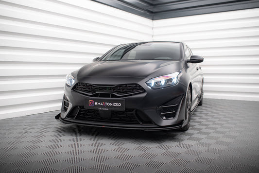 Maxton Street Pro Front Ansatz für +Flaps für + Flaps Kia Proceed GT Mk1 Facelift / Ceed GT Mk3 Facelift  schwarz Hochglanz