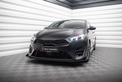 Maxton Front Flaps Kia Proceed GT Mk1 Facelift / Ceed GT Mk3 Facelift  schwarz Hochglanz