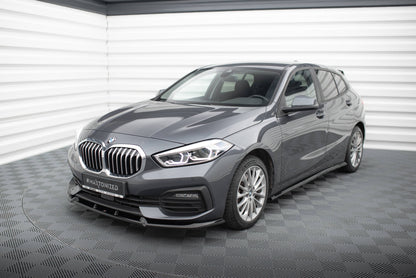 Maxton Front Ansatz V.1 für BMW 1er F40 schwarz Hochglanz
