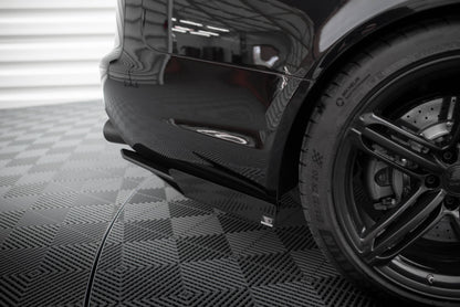 Maxton Street Pro Heck Ansatz Flaps Diffusor +Flaps für Audi RS6 Avant C6 schwarz Hochglanz