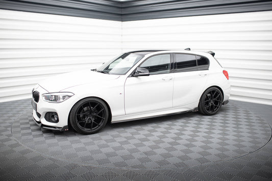 Maxton Seitenschweller Ansatz für V.4 + Flaps BMW 1er M-Paket / M140i F20 Facelift