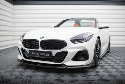 Maxton Front Ansatz für BMW Z4 M40i / M-Paket G29 Facelift schwarz Hochglanz