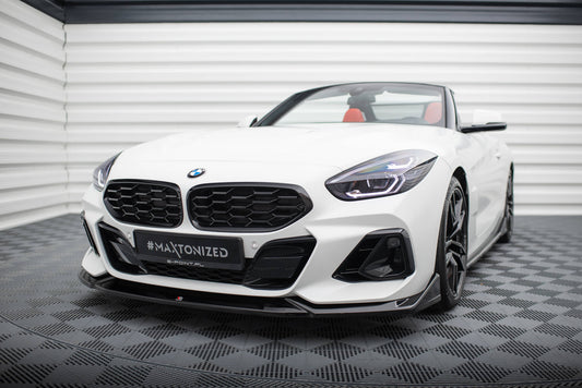 Maxton Front Ansatz für BMW Z4 M40i / M-Paket G29 Facelift schwarz Hochglanz