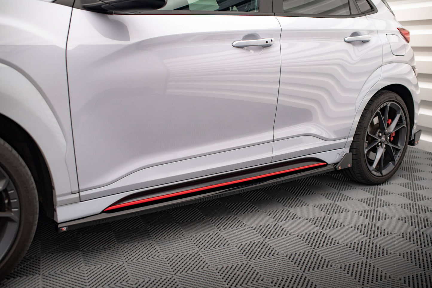 Maxton Seitenschweller Ansatz für V.1 für + Flaps Hyundai Kona N Mk1