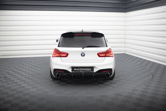 Maxton Diffusor Heck Ansatz für BMW 1er M-Paket / M140i F20 Facelift (Version mit Doppelauspuff auf beiden Seiten)