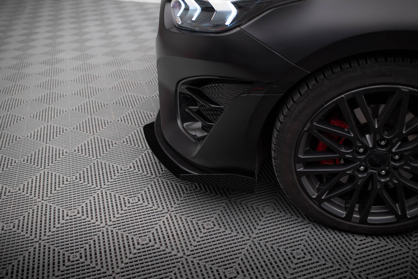 Maxton Front Flaps Kia Proceed GT Mk1 Facelift / Ceed GT Mk3 Facelift  schwarz Hochglanz