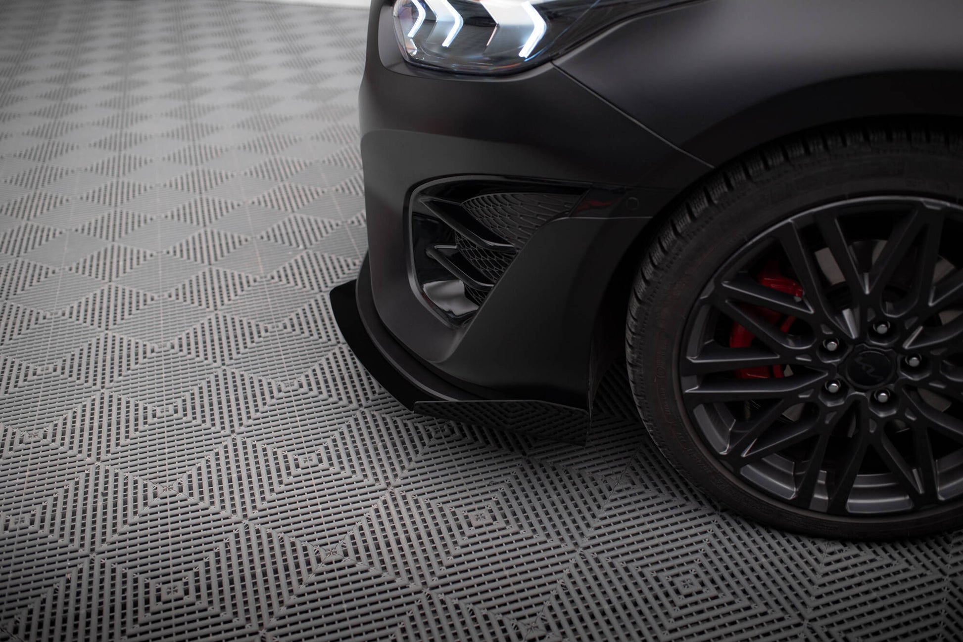 Maxton Front Flaps Kia Proceed GT Mk1 Facelift / Ceed GT Mk3 Facelift  schwarz Hochglanz
