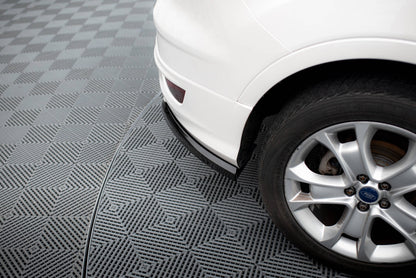 Maxton Heck Ansatz Flaps Diffusor für Ford Kuga ST-Line Mk2 schwarz Hochglanz