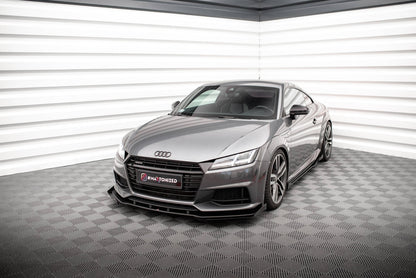 Maxton Front Flaps Audi TT S / S-Line 8S schwarz Hochglanz