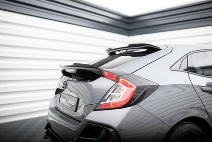 Maxton Niedriger Spoiler CAP für Honda Civic Sport Mk 10 schwarz Hochglanz