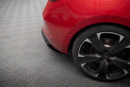 Maxton Heck Ansatz Flaps Diffusor V.2 für Cupra Leon Hatchback Mk1 schwarz Hochglanz