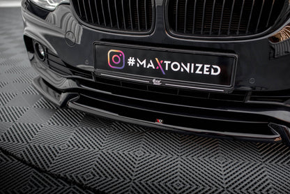 Maxton Front Ansatz V.2 für BMW 4er Coupe / Gran Coupe / Cabrio F32 / F36 / F33 schwarz Hochglanz