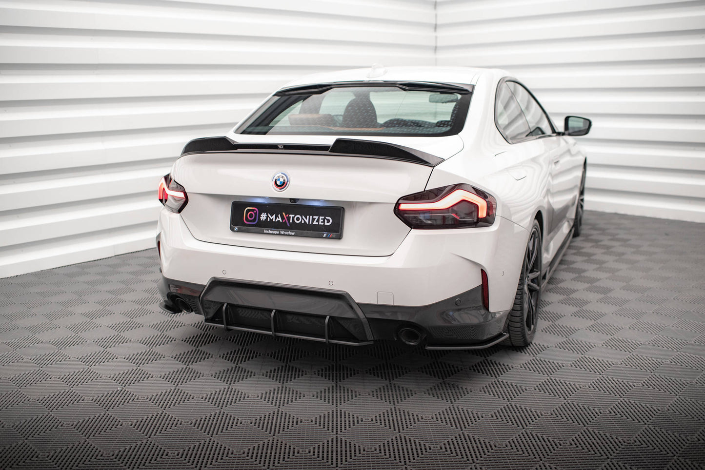 Maxton Street Pro Heck Ansatz Flaps Diffusor für BMW 2 Coupe M-Paket G42