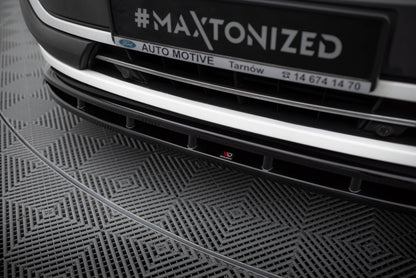 Maxton Front Ansatz für Ford Transit Custom Mk1 schwarz Hochglanz