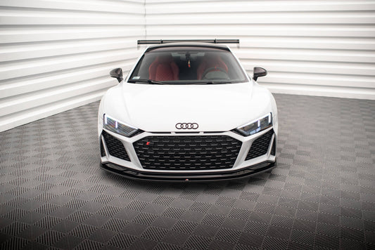 Maxton Front Ansatz V.2 für Audi R8 Mk2 Facelift schwarz Hochglanz