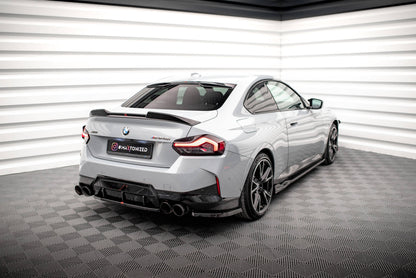 Maxton Heck Ansatz Flaps Diffusor V.2 für BMW 2 Coupe M240i G42 schwarz Hochglanz