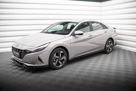 Maxton Seitenschweller Ansatz für Hyundai Elantra Mk7 schwarz Hochglanz