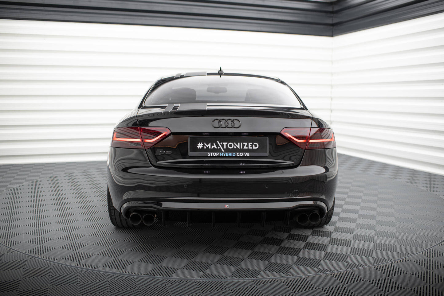Maxton Diffusor Heck Ansatz für Audi S5 Coupe / Cabrio S-Line 8T