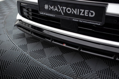 Maxton Front Ansatz für Kia Sorento Mk4 schwarz Hochglanz