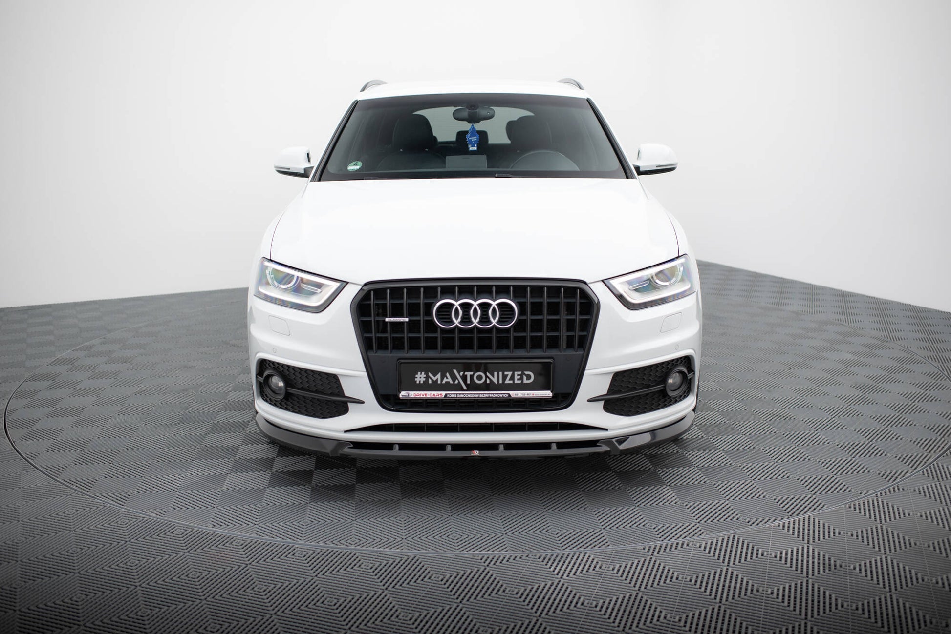 Maxton Front Ansatz V.1 für Audi Q3 S-line 8U schwarz Hochglanz